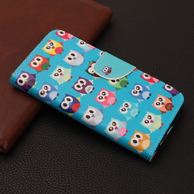 Etui Folio iPhone 12 Pro Max Wiele Sów Etui Ochronne