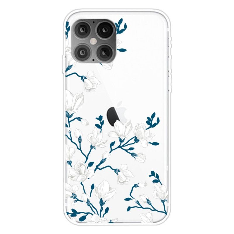 Etui iPhone 12 Pro Max Białe Kwiaty Etui Ochronne