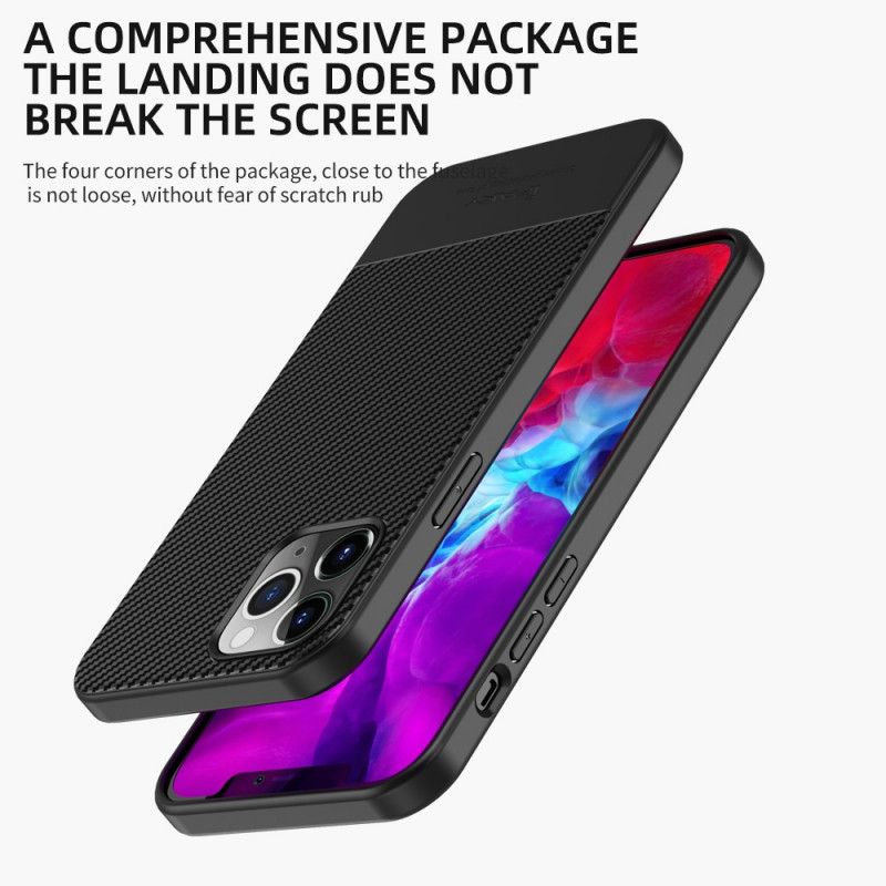 Etui iPhone 12 Pro Max Czerwony Czarny Ipaky Włókno Węglowe Etui Ochronne