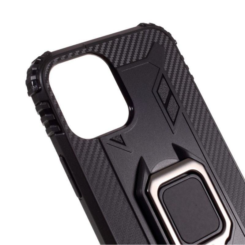 Etui iPhone 12 Pro Max Czerwony Czarny Pierścień Premium