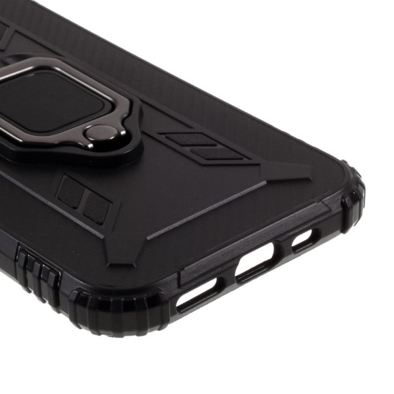 Etui iPhone 12 Pro Max Czerwony Czarny Pierścień Premium