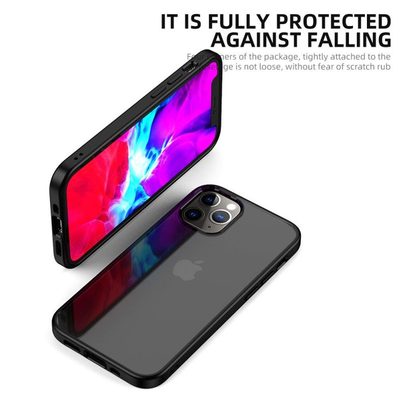 Etui iPhone 12 Pro Max Czerwony Czarny Przezroczysta Hybryda Ipaky Etui Ochronne