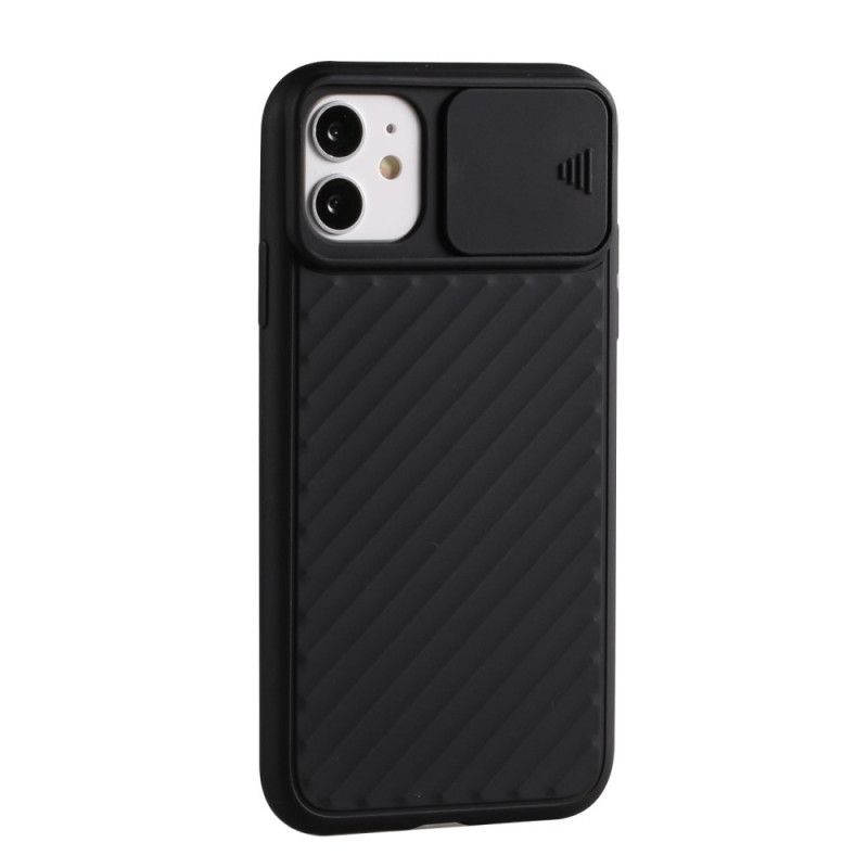 Etui iPhone 12 Pro Max Czerwony Czarny Zdejmowana Silikonowa Osłona Obiektywu Etui Ochronne