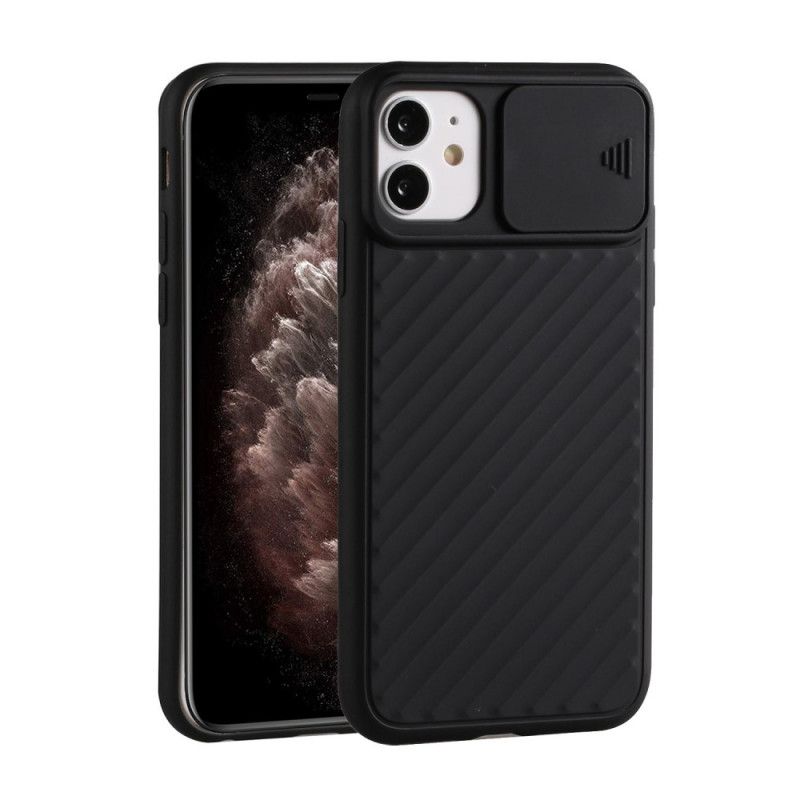 Etui iPhone 12 Pro Max Czerwony Czarny Zdejmowana Silikonowa Osłona Obiektywu Etui Ochronne