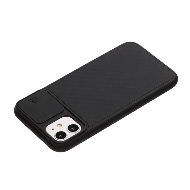 Etui iPhone 12 Pro Max Czerwony Czarny Zdejmowana Silikonowa Osłona Obiektywu Etui Ochronne