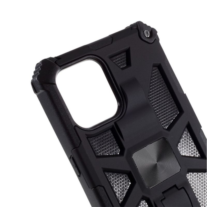 Etui iPhone 12 Pro Max Czerwony Czarny Zdejmowany Z Wyjmowanym Wspornikiem