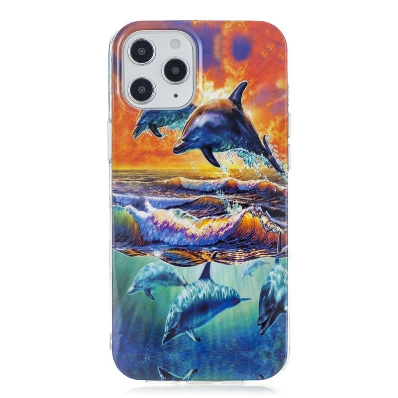 Etui iPhone 12 Pro Max Delfiny Na Wolności Etui Ochronne