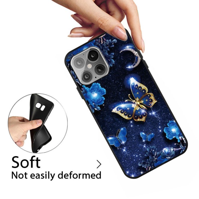 Etui iPhone 12 Pro Max Motyl W Księżycową Noc