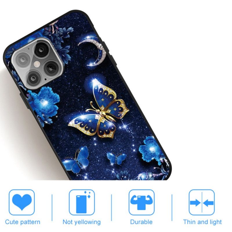 Etui iPhone 12 Pro Max Motyl W Księżycową Noc