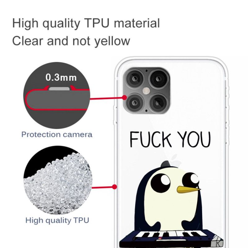 Etui iPhone 12 Pro Max Pingwin Cię Pieprzy Etui Ochronne