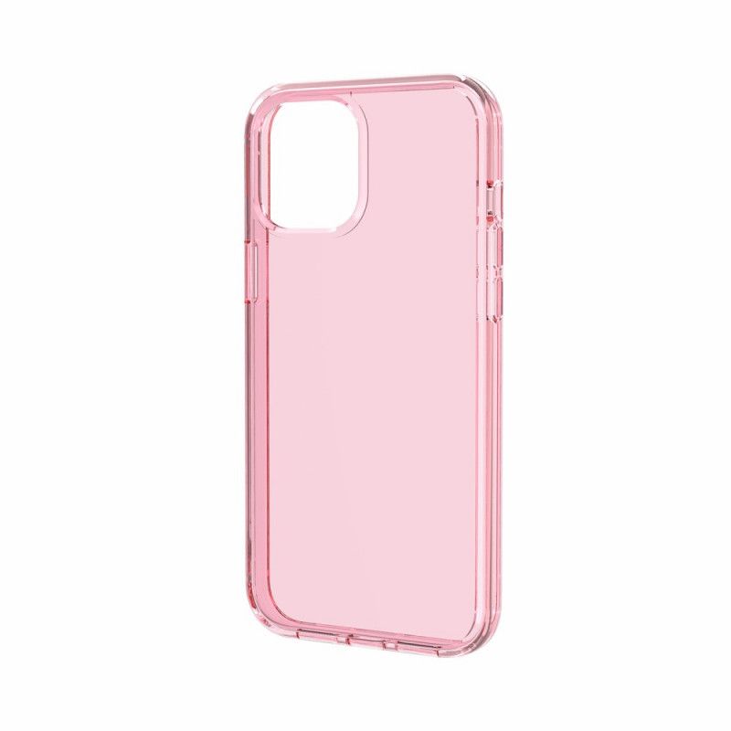 Etui iPhone 12 Pro Max Różowy Szary Kolor Przezroczysty