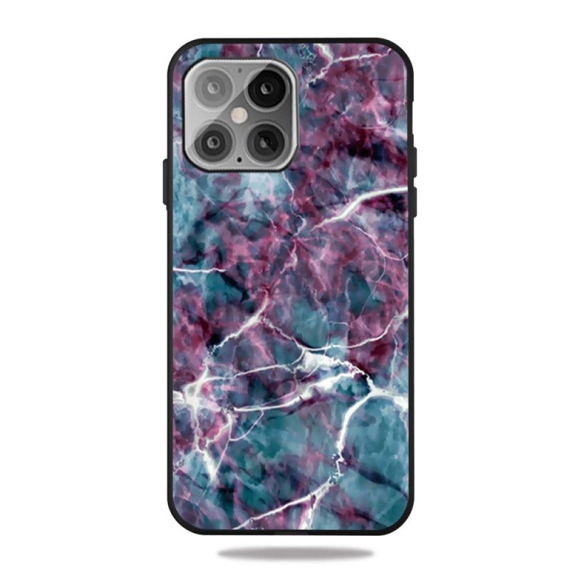 Etui iPhone 12 Pro Max Turkusowy Marmur