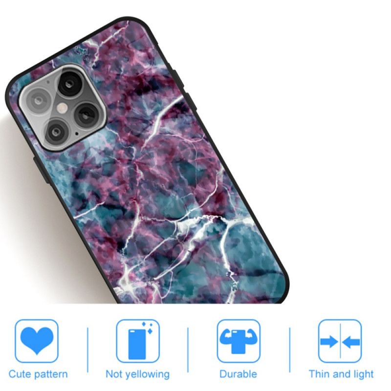 Etui iPhone 12 Pro Max Turkusowy Marmur