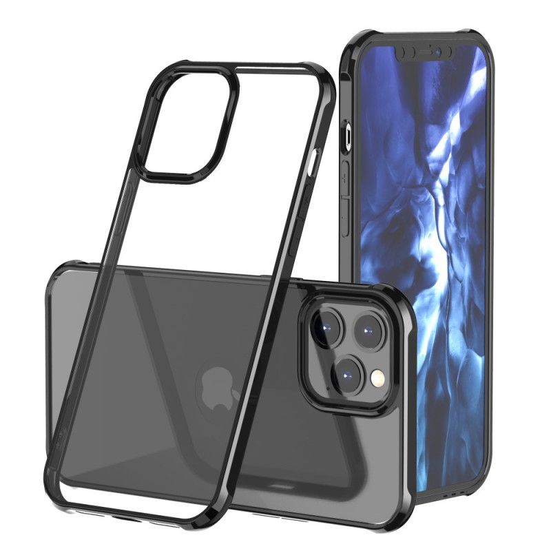 Etui iPhone 12 Pro Max Zielony Czarny Przezroczysty Wzór Leeu