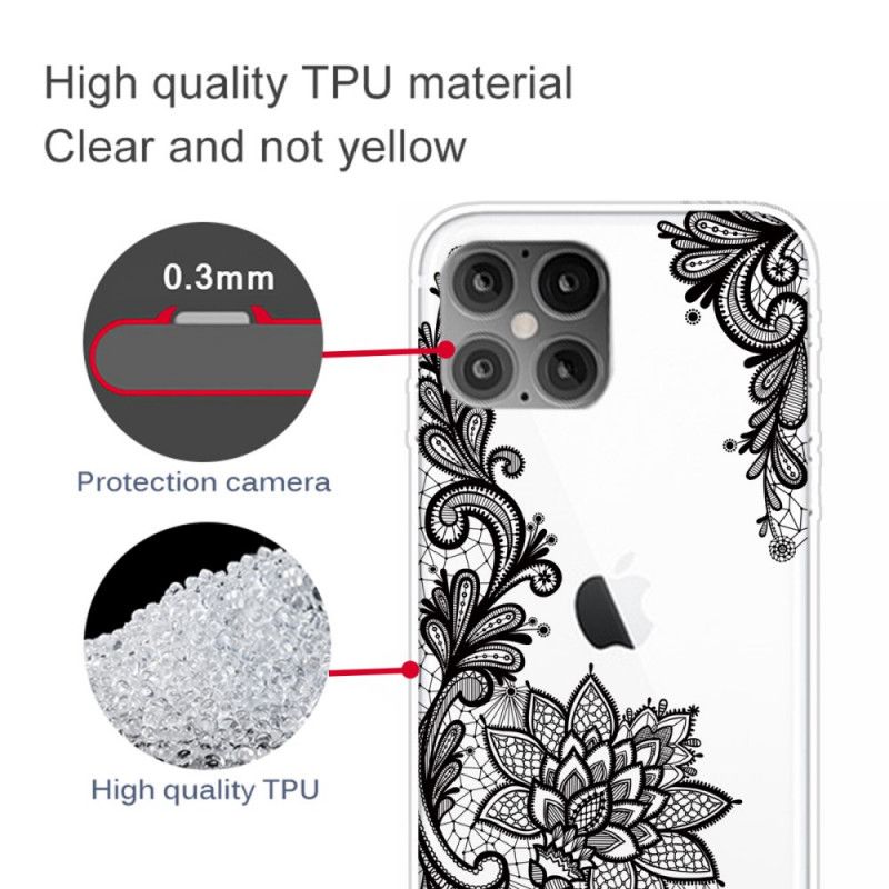 Futerały iPhone 12 Pro Max Etui na Telefon Wysublimowana Koronka