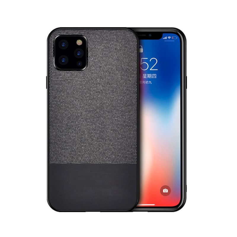 Futerały iPhone 12 Pro Max Szary Czarny Etui na Telefon Ugryzienie Ze Sztucznej Skóry