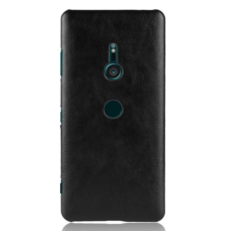 Etui Sony Xperia XZ3 Szary Czarny Efekt Skóry Lychee Performance Etui Ochronne