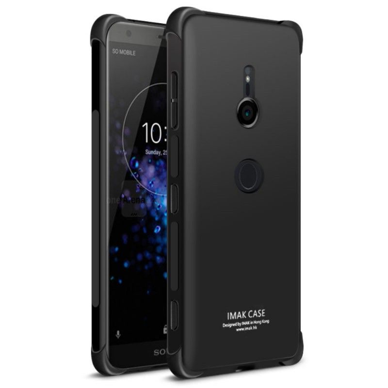 Futerały Sony Xperia XZ3 Przezroczysty Szary Etui na Telefon Imak Czuje Się Na Skórze