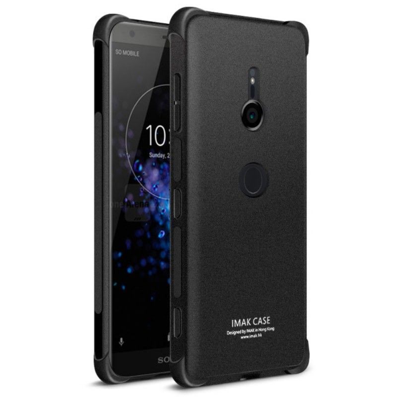 Futerały Sony Xperia XZ3 Przezroczysty Szary Etui na Telefon Imak Czuje Się Na Skórze