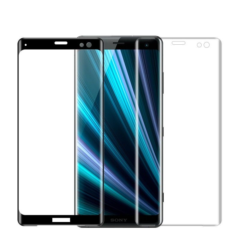 Ochrona Zakrzywionego Szkła Hartowanego Sony Xperia XZ3 Przezroczysty Czarny Mofi