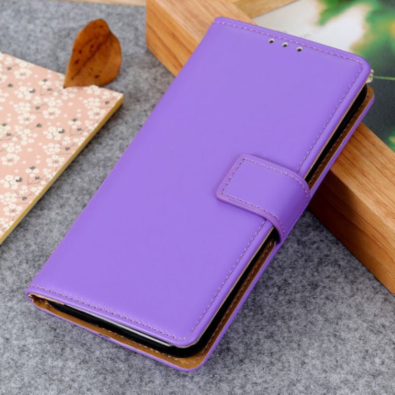 Etui Folio Do Oppo A54 5g / A74 5g Zwykła Sztuczna Skóra