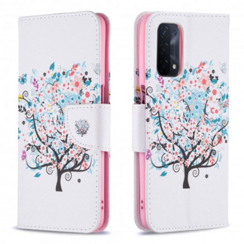 Etui Folio Oppo A54 5g / A74 5g Kwitnące Drzewo