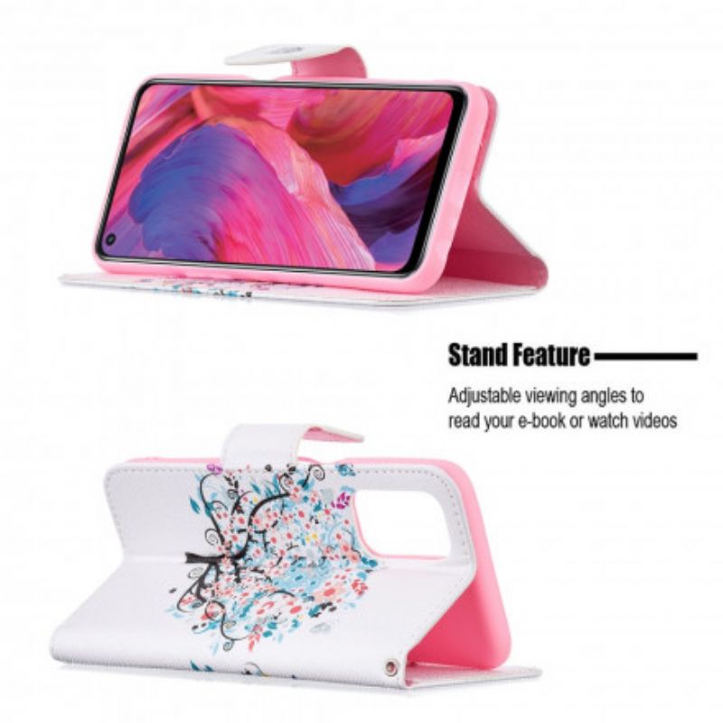 Etui Folio Oppo A54 5g / A74 5g Kwitnące Drzewo