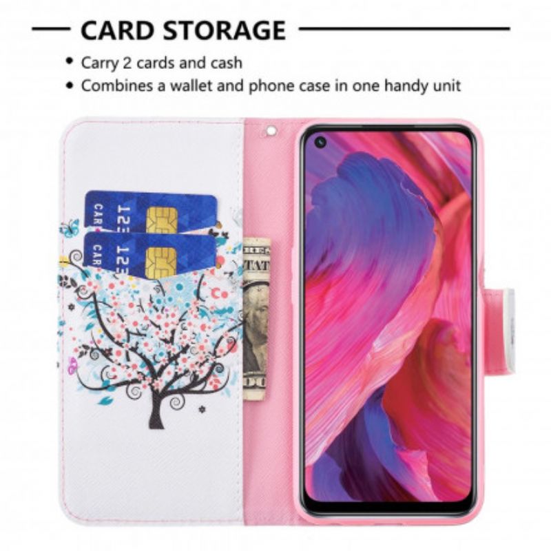 Etui Folio Oppo A54 5g / A74 5g Kwitnące Drzewo