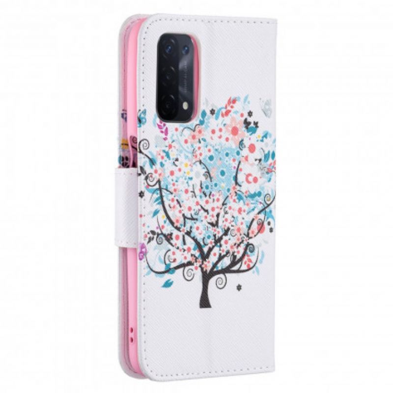 Etui Folio Oppo A54 5g / A74 5g Kwitnące Drzewo