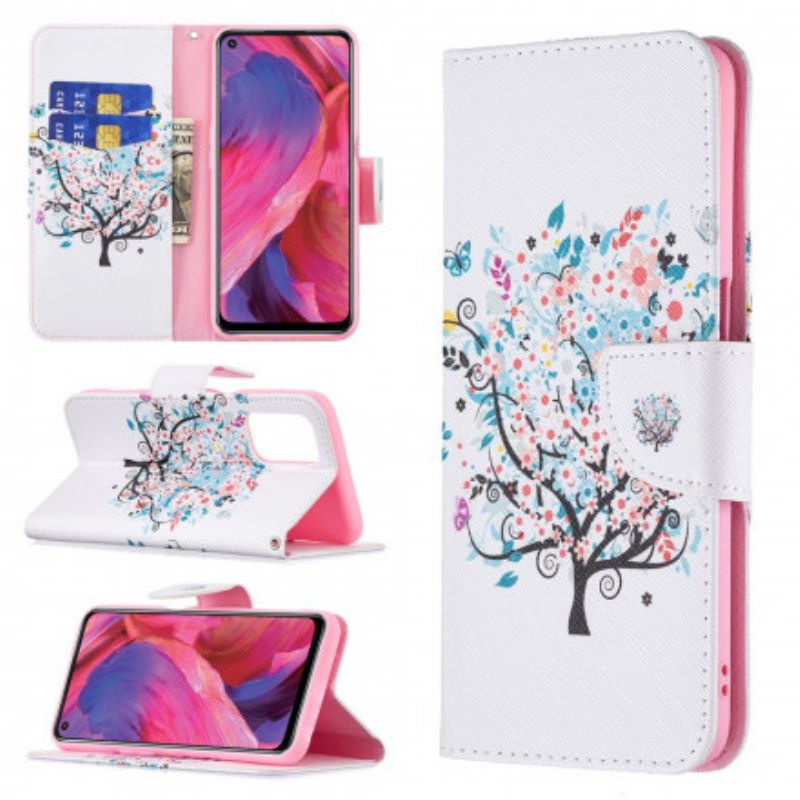 Etui Folio Oppo A54 5g / A74 5g Kwitnące Drzewo