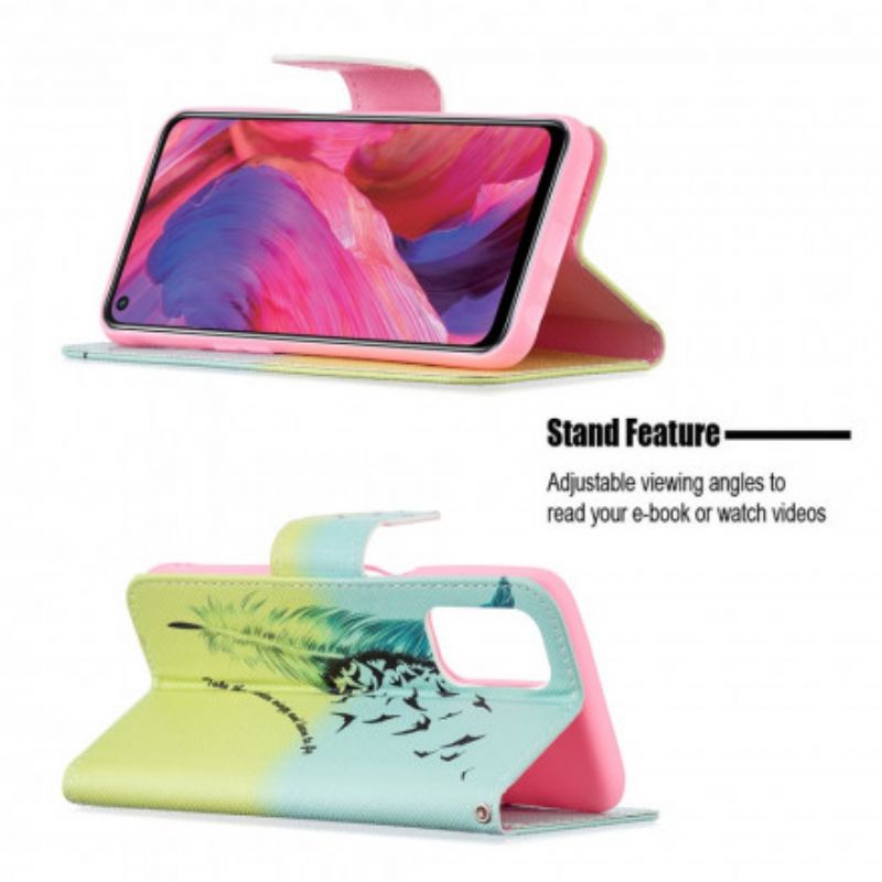 Etui Folio Oppo A54 5g / A74 5g Naucz Się Latać