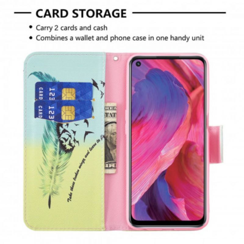 Etui Folio Oppo A54 5g / A74 5g Naucz Się Latać