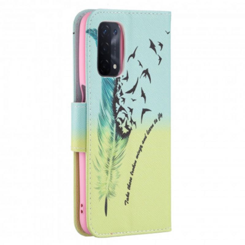 Etui Folio Oppo A54 5g / A74 5g Naucz Się Latać