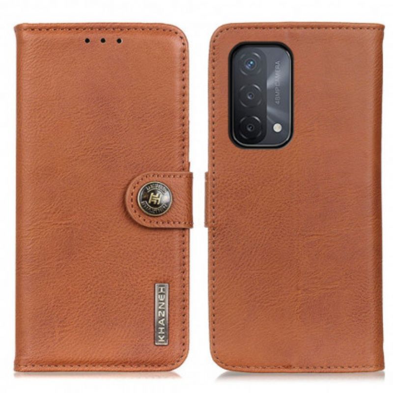 Etui Folio Oppo A54 5g / A74 5g Sztuczna Skóra Khazneh