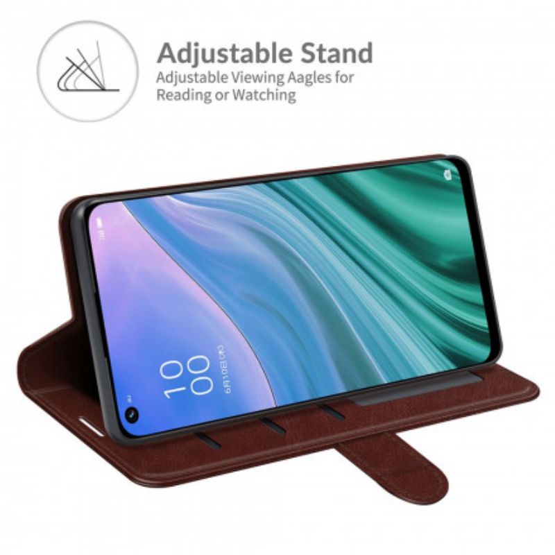 Etui Folio Oppo A54 5g / A74 5g Sztuczna Skóra Ultra