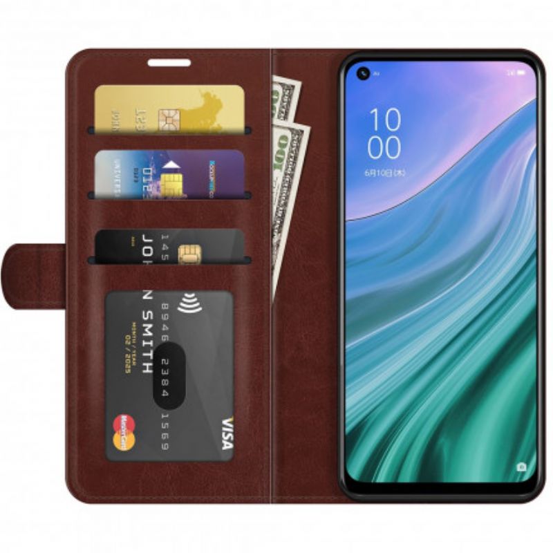 Etui Folio Oppo A54 5g / A74 5g Sztuczna Skóra Ultra