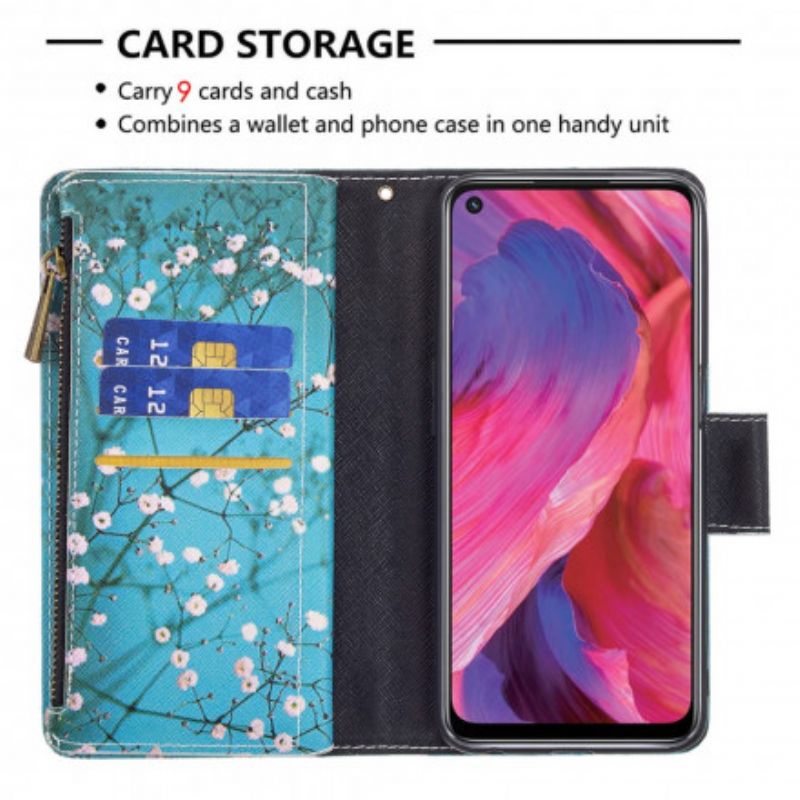 Etui Folio Oppo A54 5g / A74 5g Zapinana Kieszeń Na Drzewo Etui Ochronne