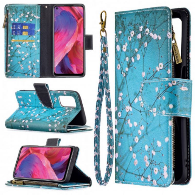 Etui Folio Oppo A54 5g / A74 5g Zapinana Kieszeń Na Drzewo Etui Ochronne