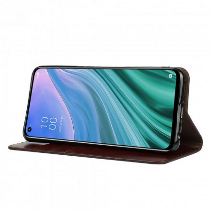 Flip Kotelot Do Oppo A54 5g / A74 5g Prawdziwa Skóra