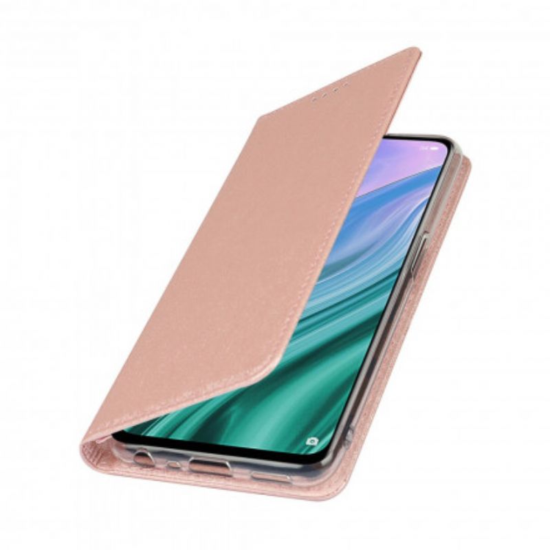 Flip Kotelot Oppo A54 5g / A74 5g Miękki Skórzany Styl Z Paskiem