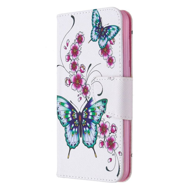 Etui Folio Huawei Y5p Cudowne Motyle Etui Ochronne