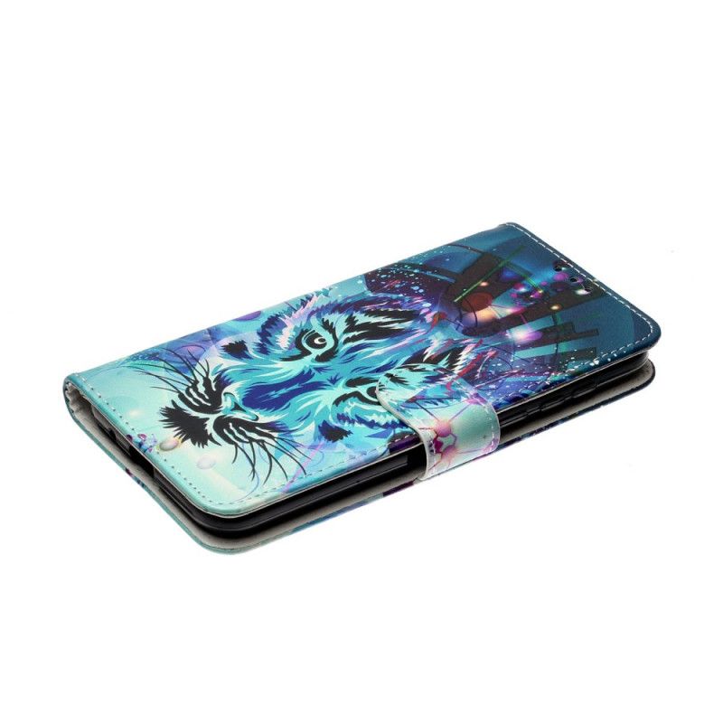 Etui Folio Huawei Y5p Lodowy Tygrys Etui Ochronne