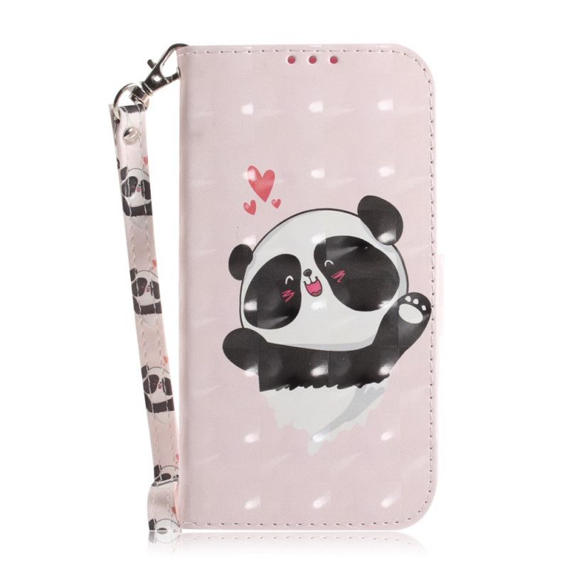 Etui Folio Huawei Y5p Miłość Pandy Ze Stringami