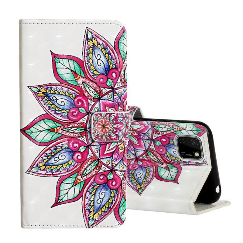 Etui Folio Huawei Y5p Narysowana Mandala