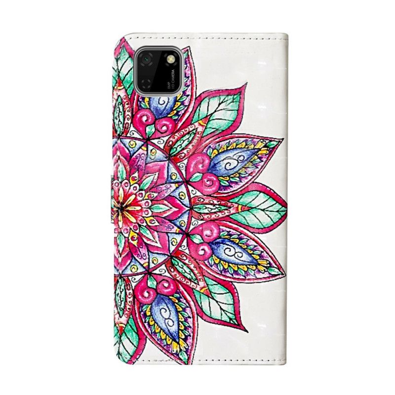 Etui Folio Huawei Y5p Narysowana Mandala