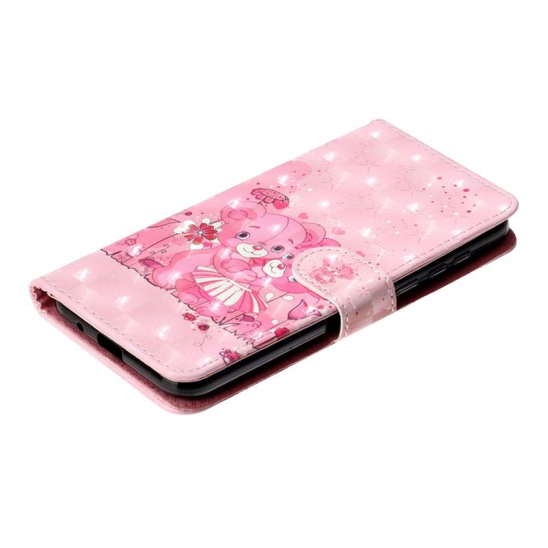 Etui Folio Huawei Y5p Pluszowe Misie Z Paskiem