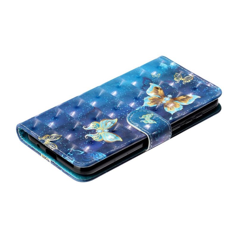 Etui Folio Huawei Y5p Punkty Świetlne Motyla Z Paskiem Etui Ochronne