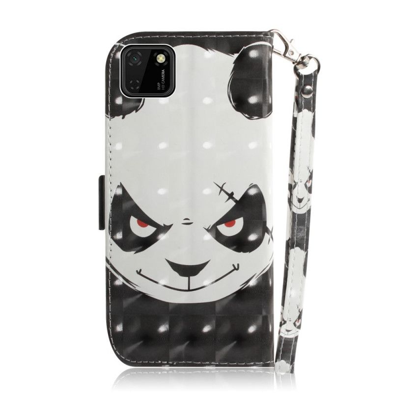 Etui Folio Huawei Y5p Wściekła Panda Ze Stringami Etui Ochronne