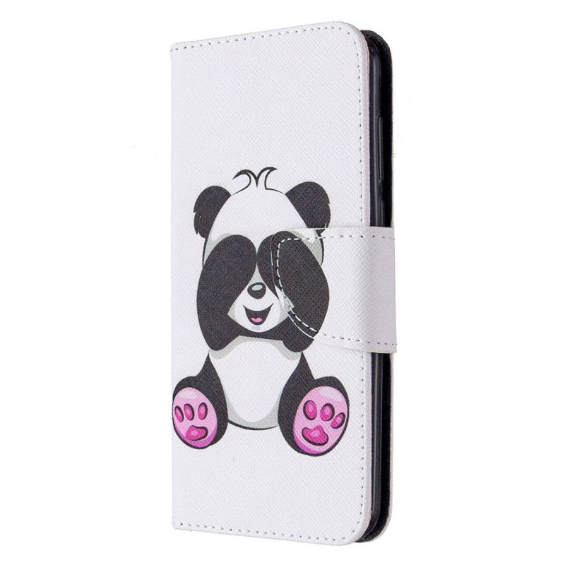 Etui Folio Huawei Y5p Zabawna Panda Etui Ochronne