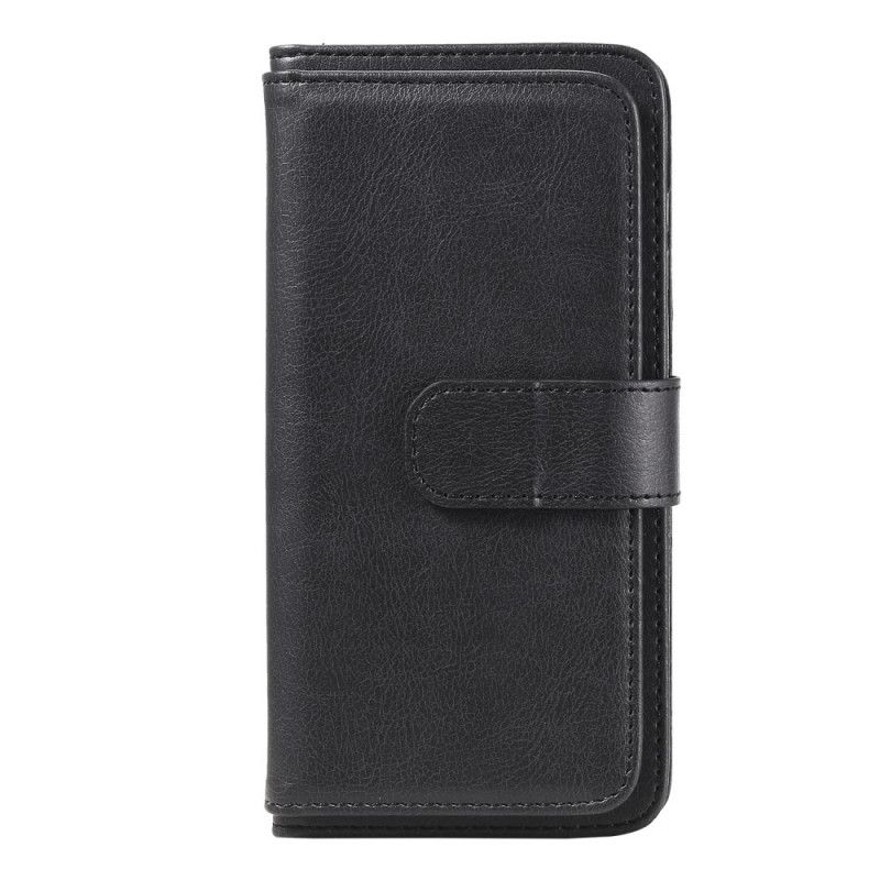 Etui Folio Huawei Y5p Zielony Czarny Wielofunkcyjne Etui Na 10 Kart Etui Ochronne